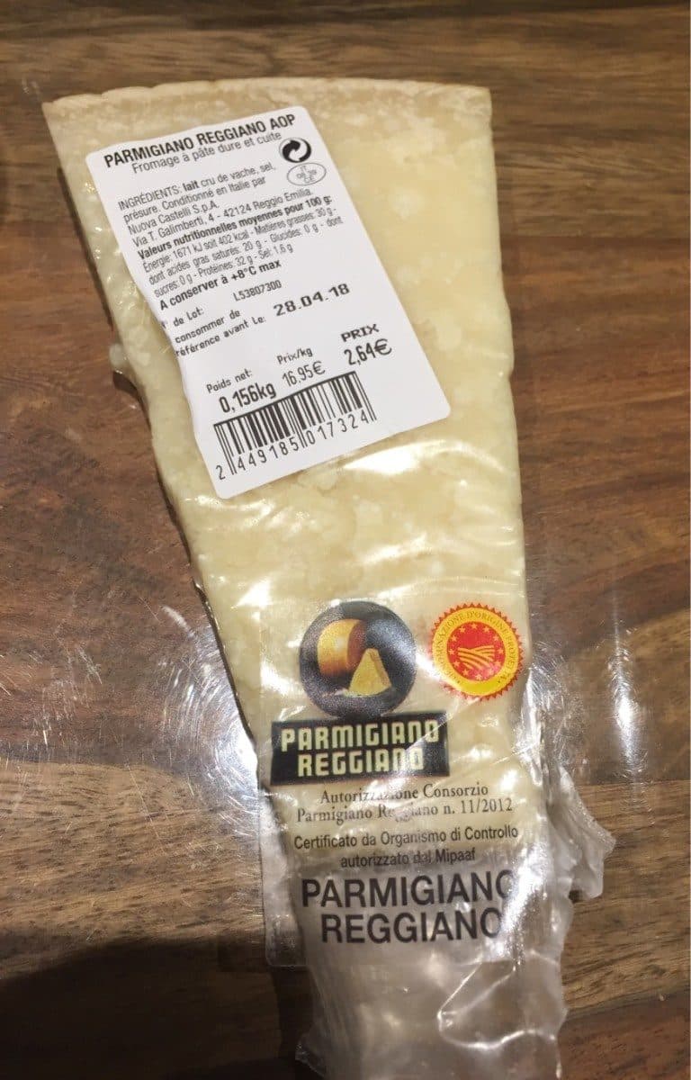 Open Food Facts Parmigiano reggiano aop packshot