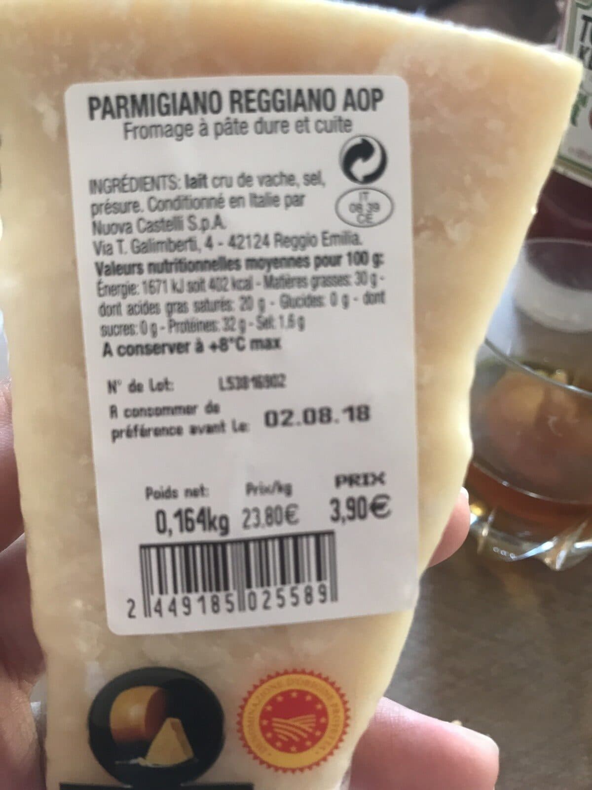 Open Food Facts Parmigiano reggiano Aop packshot