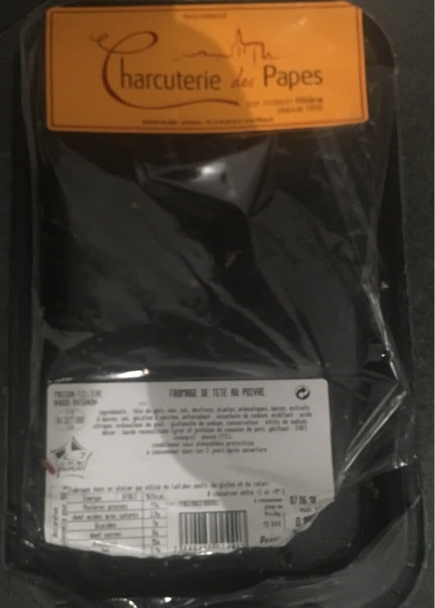 Charcuterie des Papes Fromage de tete au poivre packshot