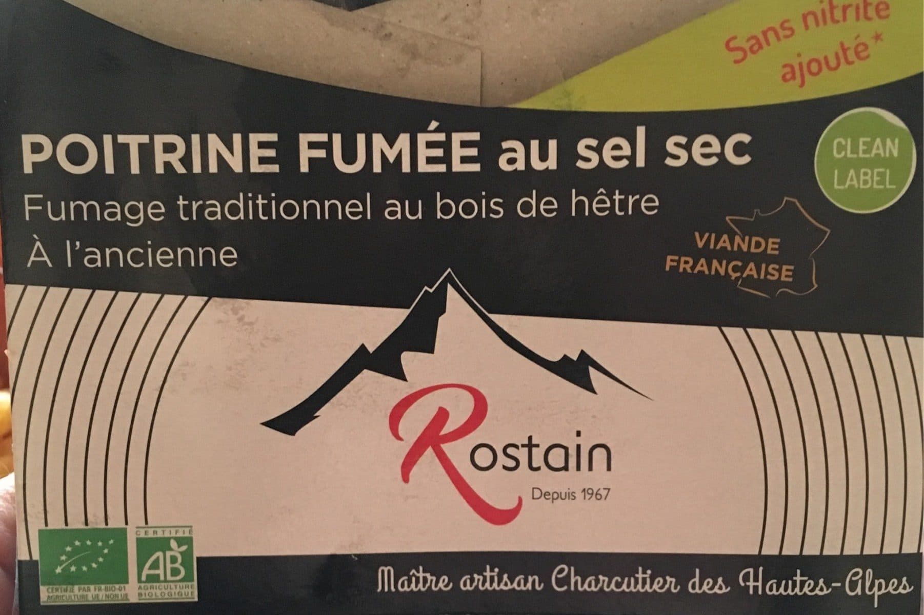 Open Food Facts Poitrine Fumee au sel sec packshot