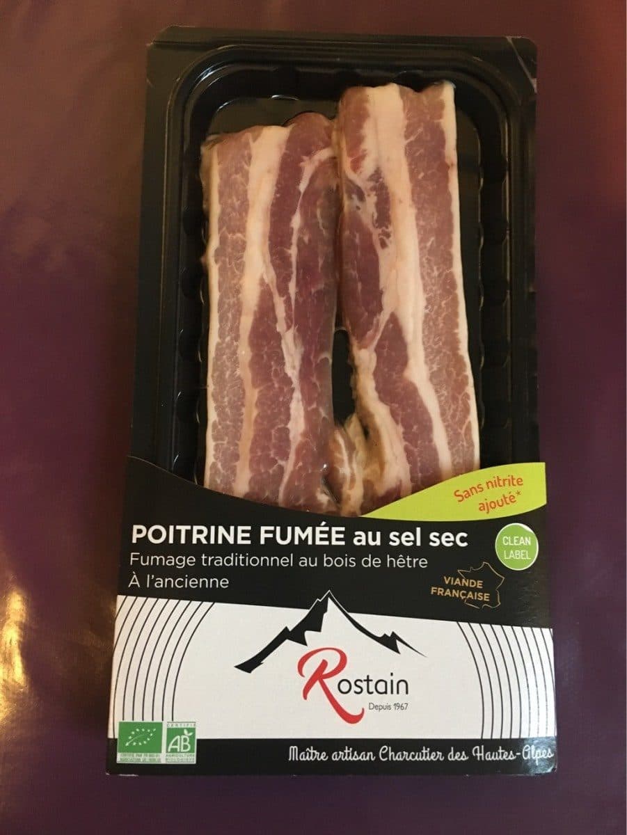 Open Food Facts Poitrine fumée au sel sec packshot