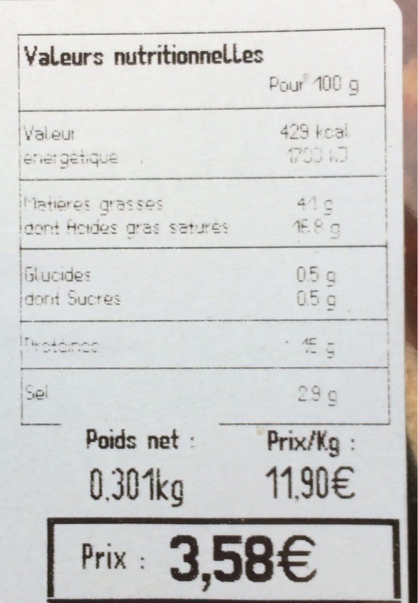 Open Food Facts Xistorra - saucisse fine packshot