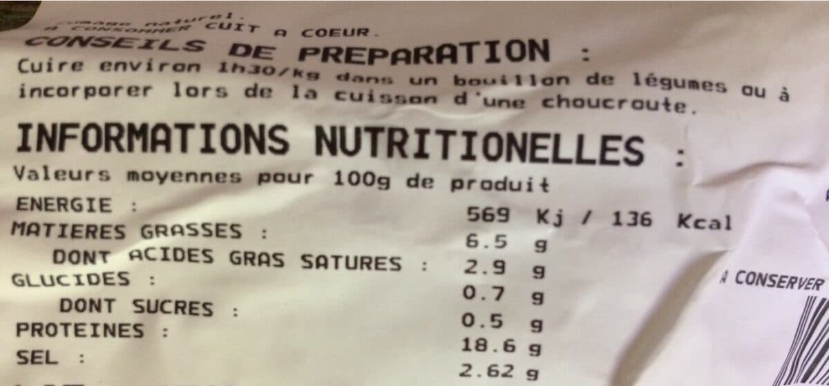 Open Food Facts Palette fumee sans os packshot