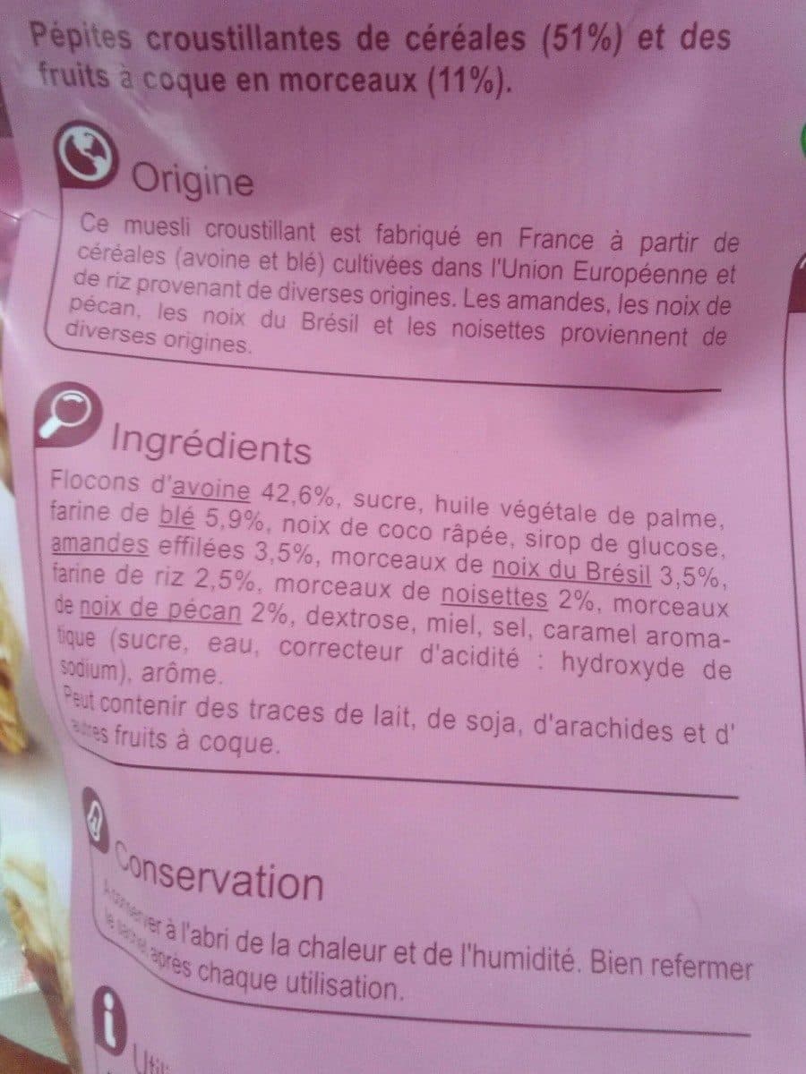 Open Food Facts Muesli noix packshot