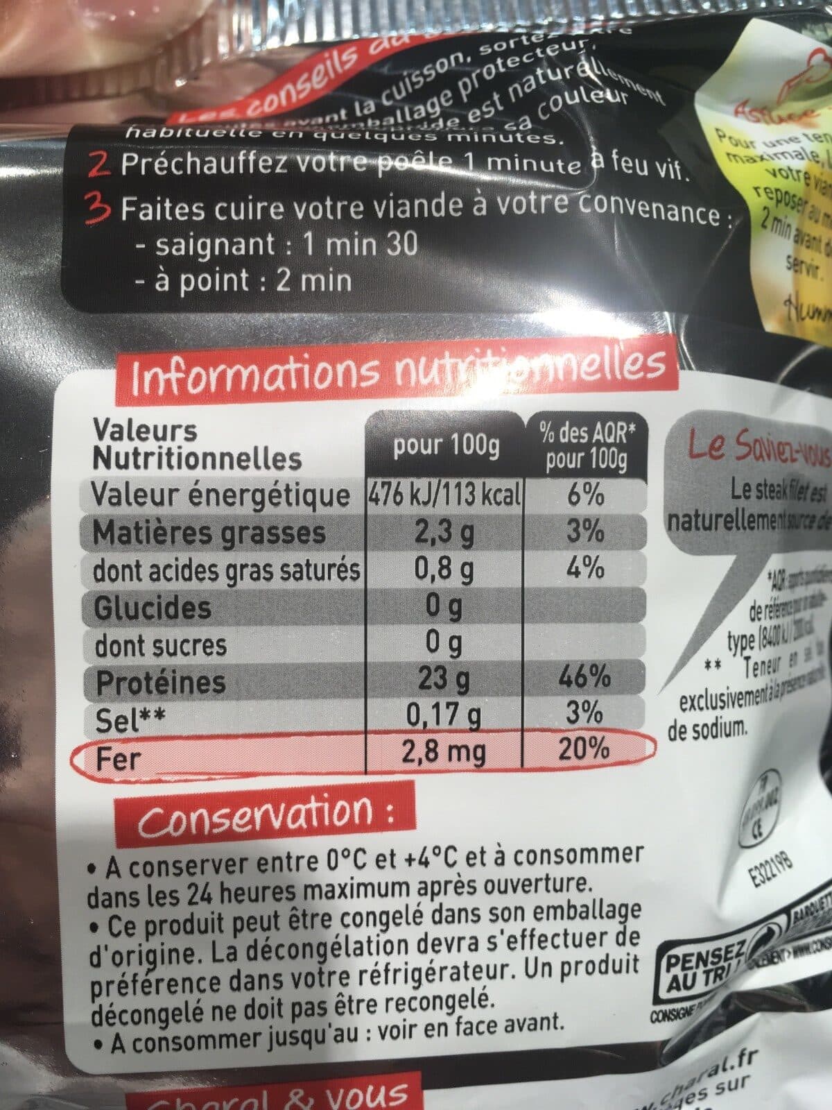 Charal Steak Filet packshot