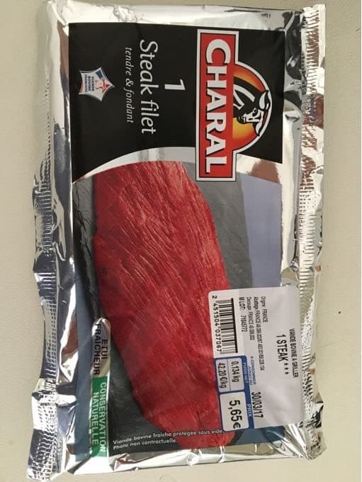 Charal Steak filet packshot