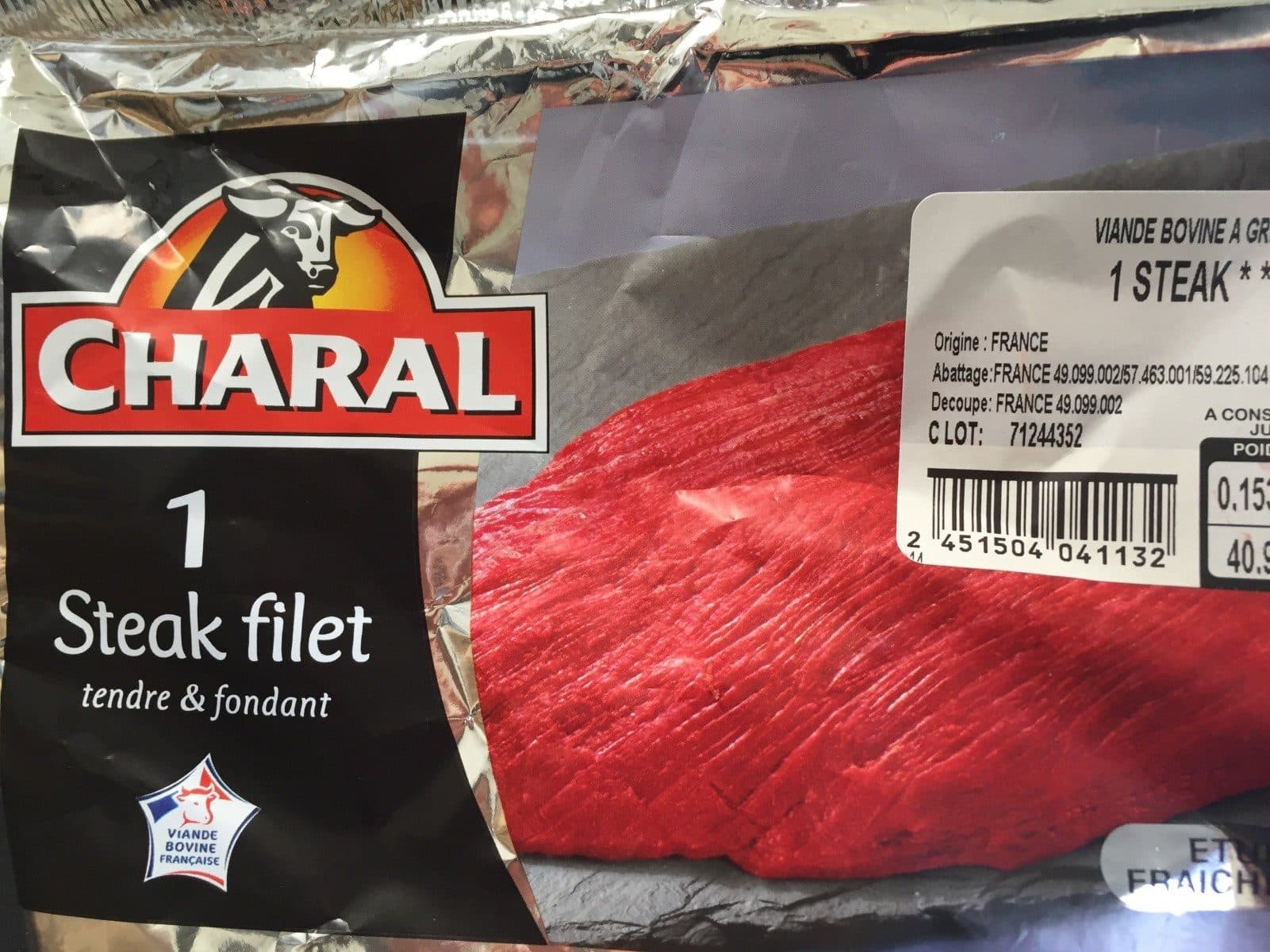 Charal Steak Filet packshot
