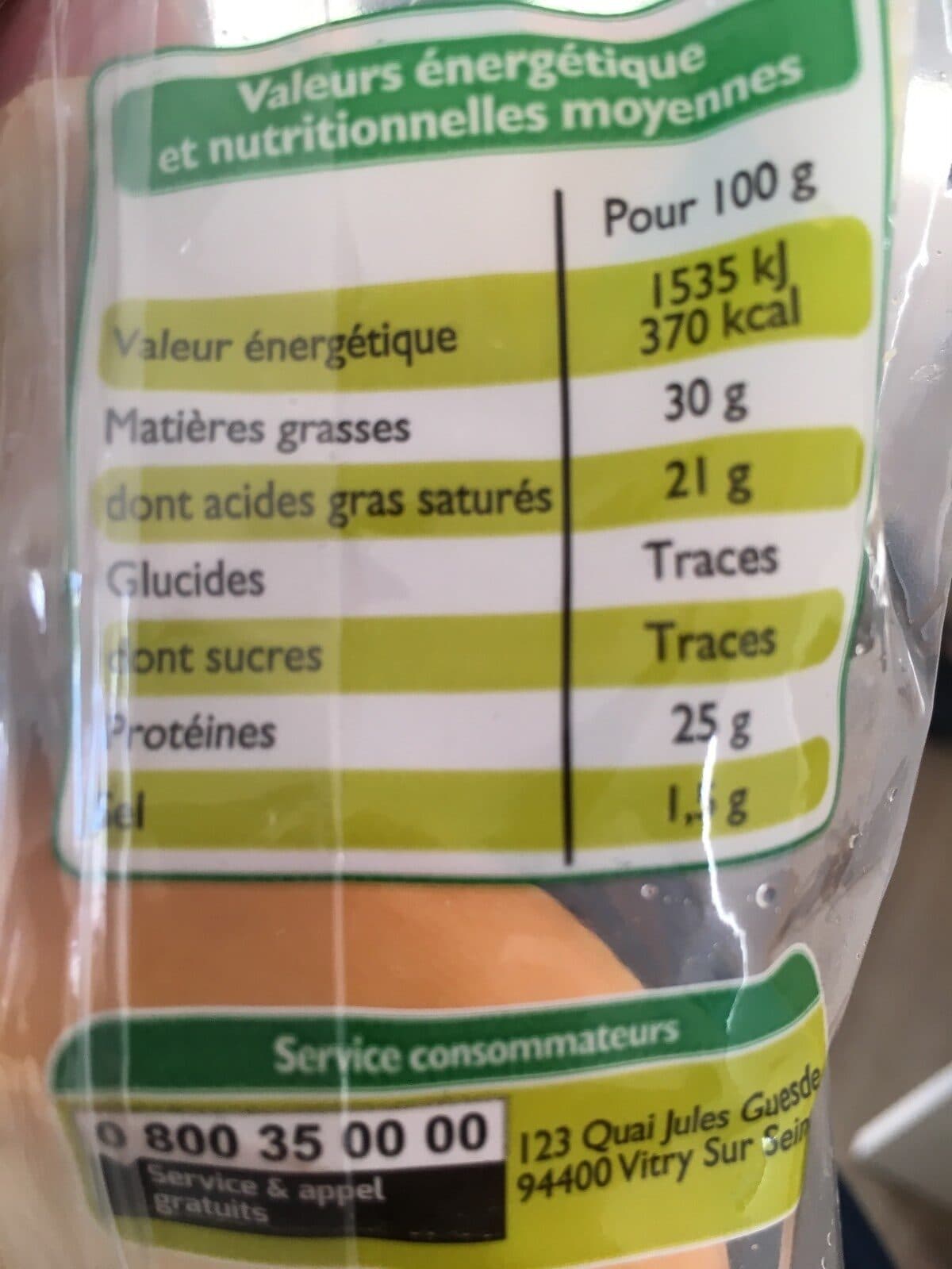 Open Food Facts Maasdam au lait pasteurisé packshot