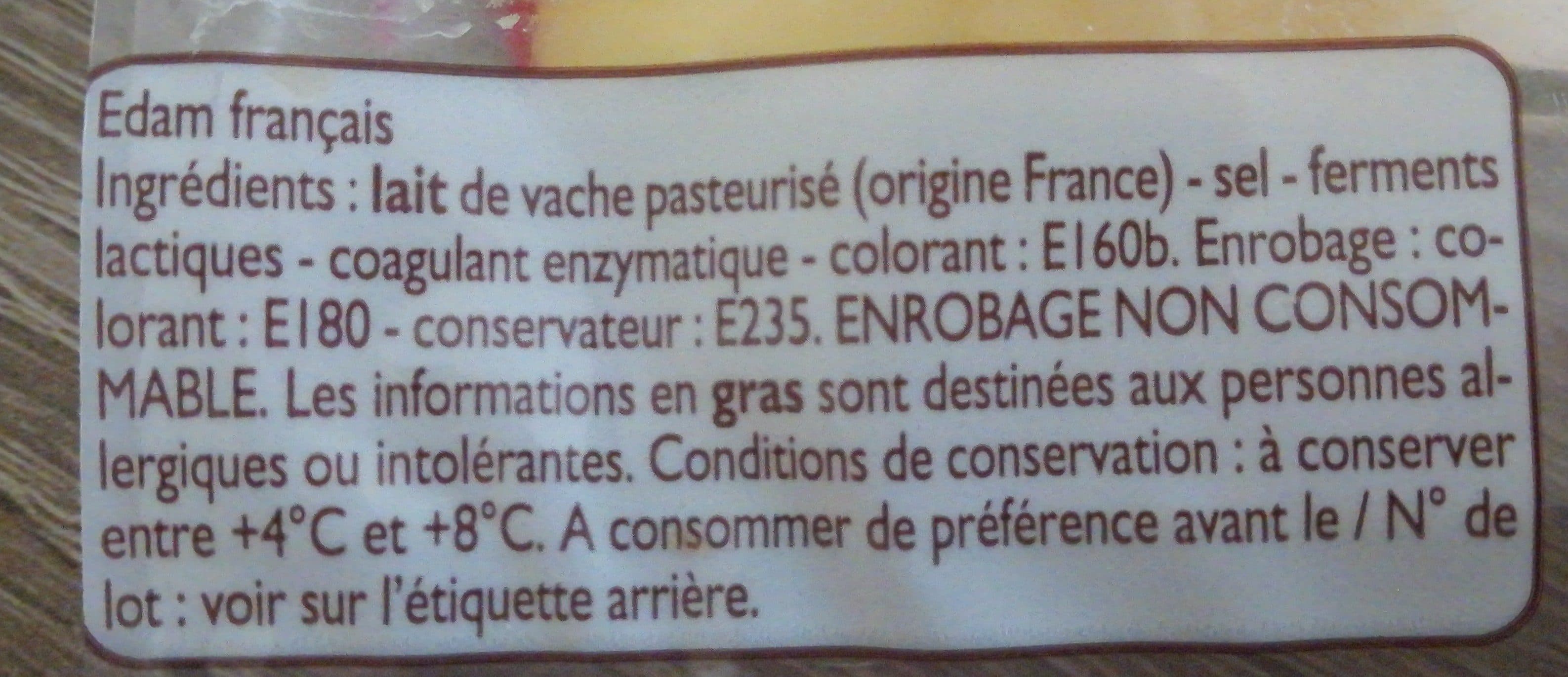 Leader Price Edam au lait pasteurisé packshot