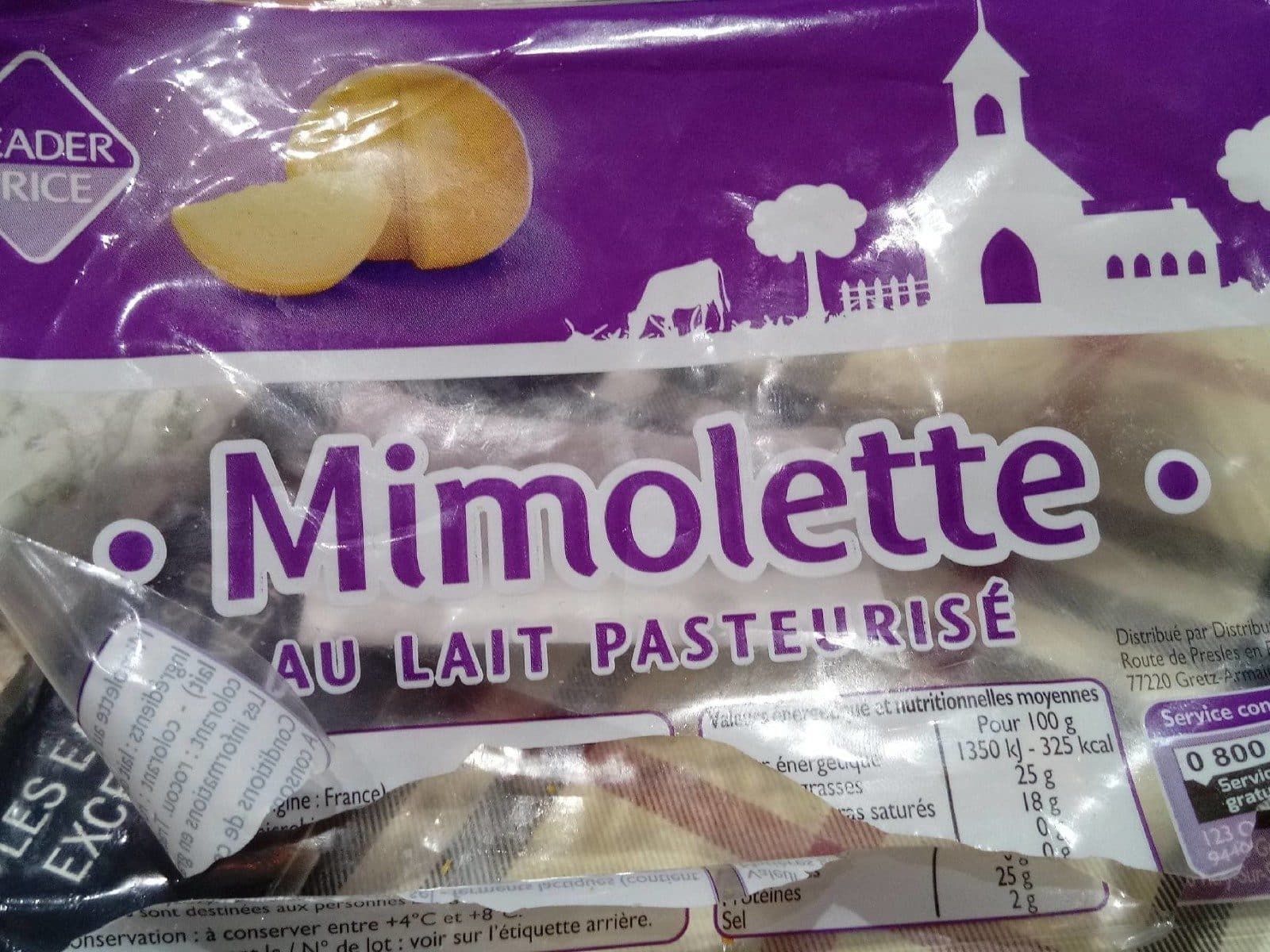 Leader Price Mimolette au lait pasteurisé packshot
