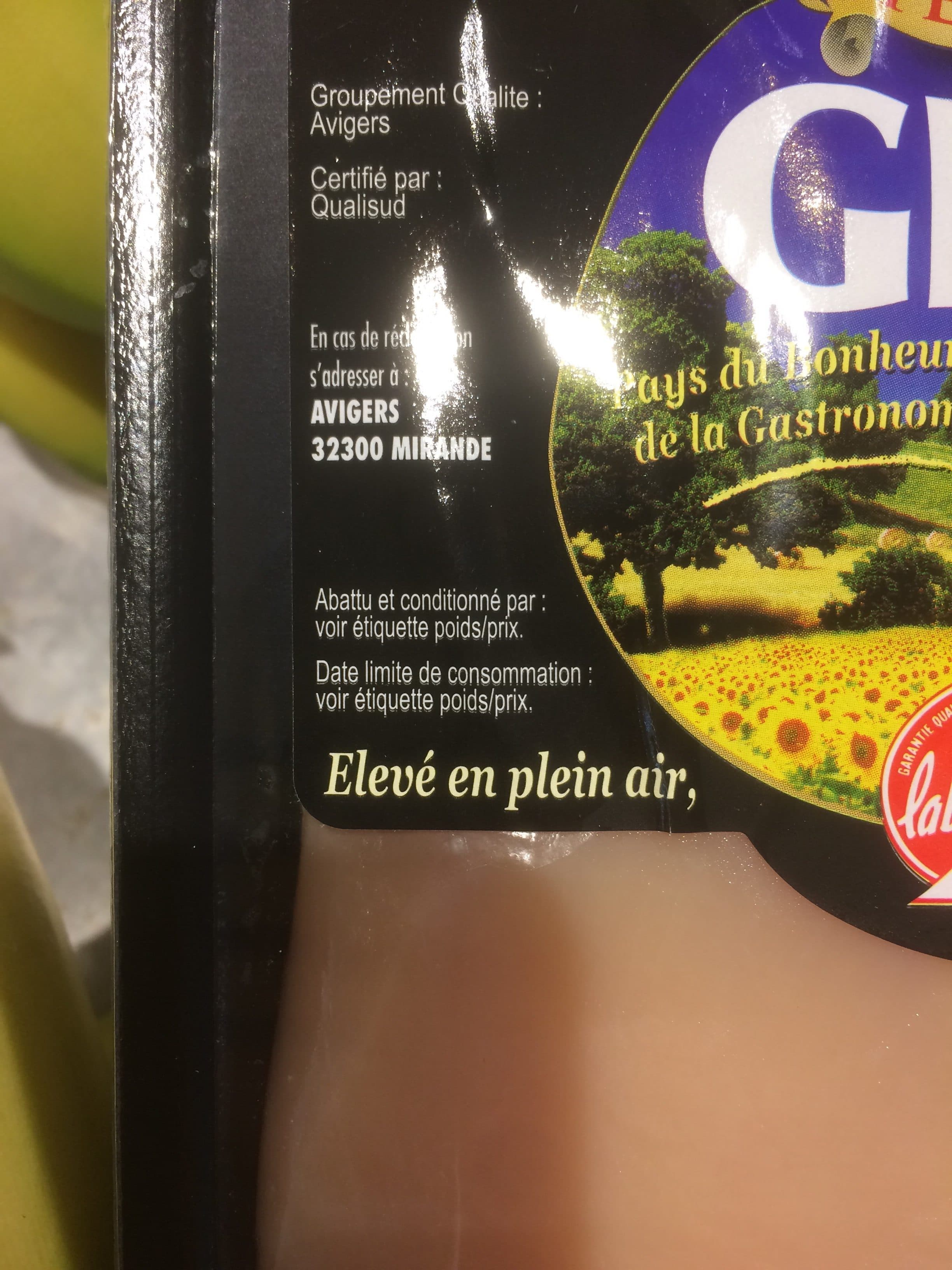 Terrade Ver Poulet jaune fermier packshot