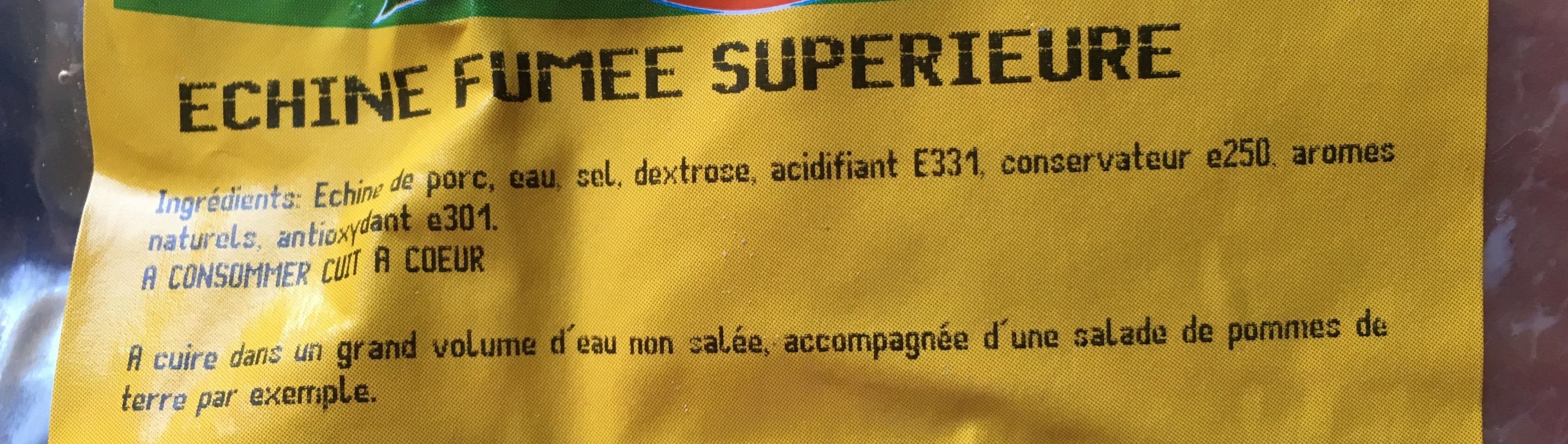 Open Food Facts Echine fumée superieure packshot