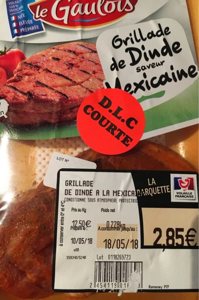 Open Food Facts Grillade dinde mexicain packshot