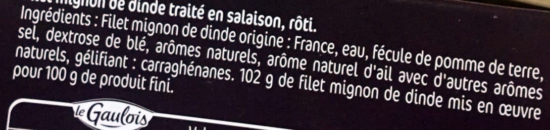 Le Gaulois Les Pièces du Rôtisseur - Filet Mignon de Dinde Rôti packshot