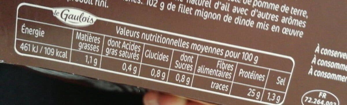 Le Gaulois Filet mignon dinde roti packshot