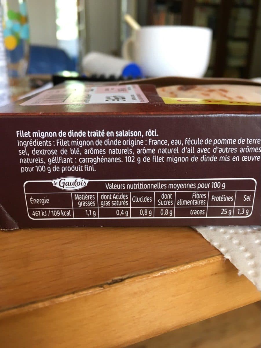 Open Food Facts Filet mignon de dinde rôti packshot