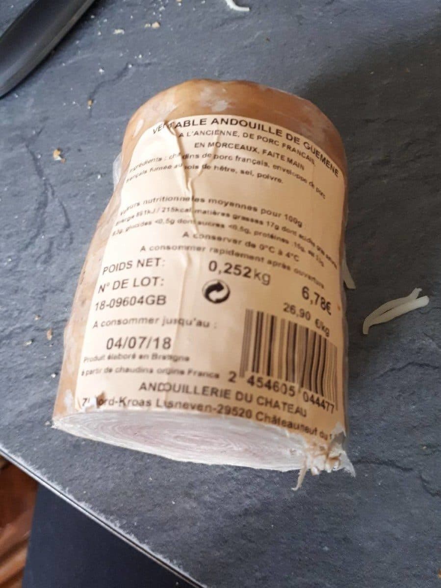 Open Food Facts Véritable andouille de guemene packshot
