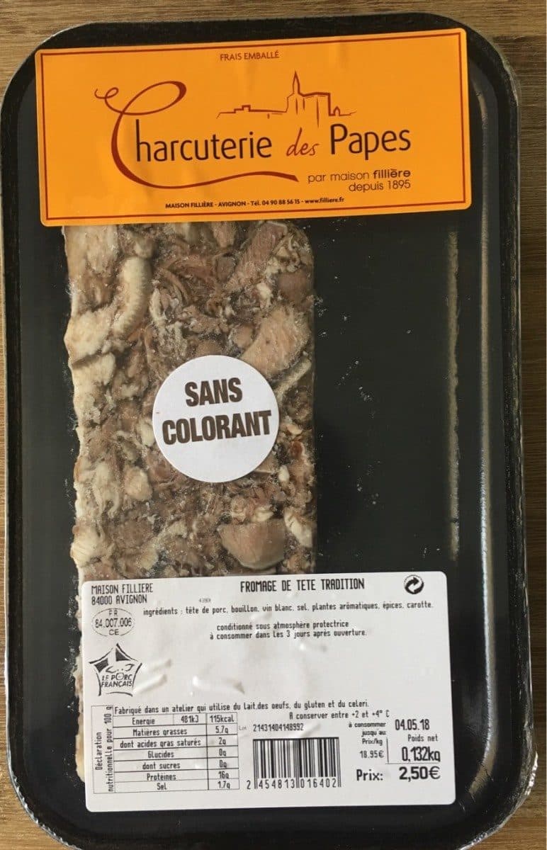 Open Food Facts Fromage de tete tradition packshot