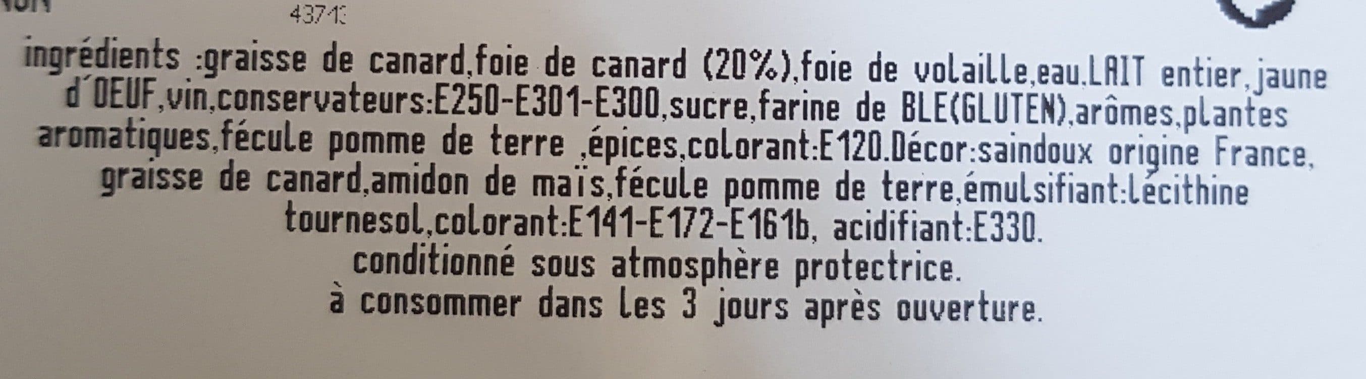 Open Food Facts Mousse de foie de canard packshot