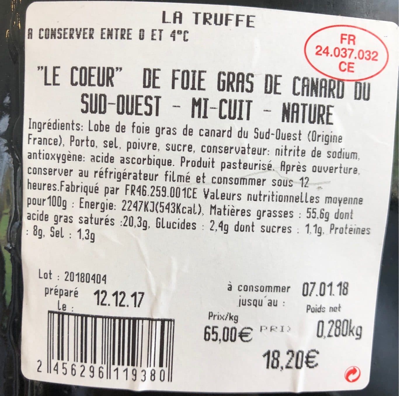 La Truffe Foie gras canard packshot