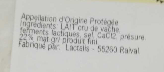 Lactalis Brie de Meaux AOP (22% MG) packshot