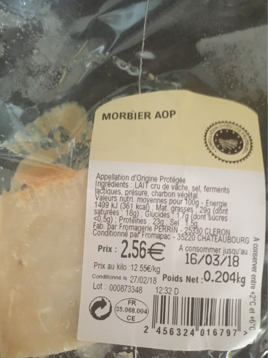 Open Food Facts Morbier packshot