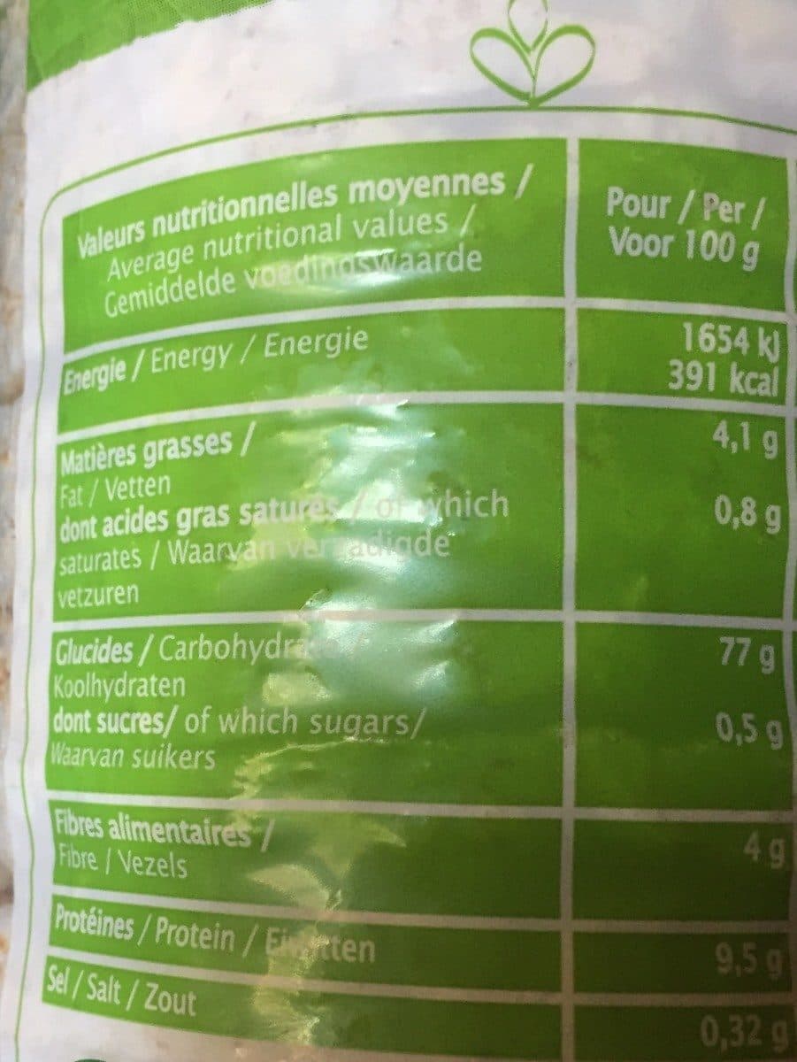 Open Food Facts Galettes multicéréales sésame packshot