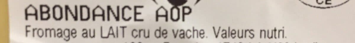 Open Food Facts Fromage abondance packshot
