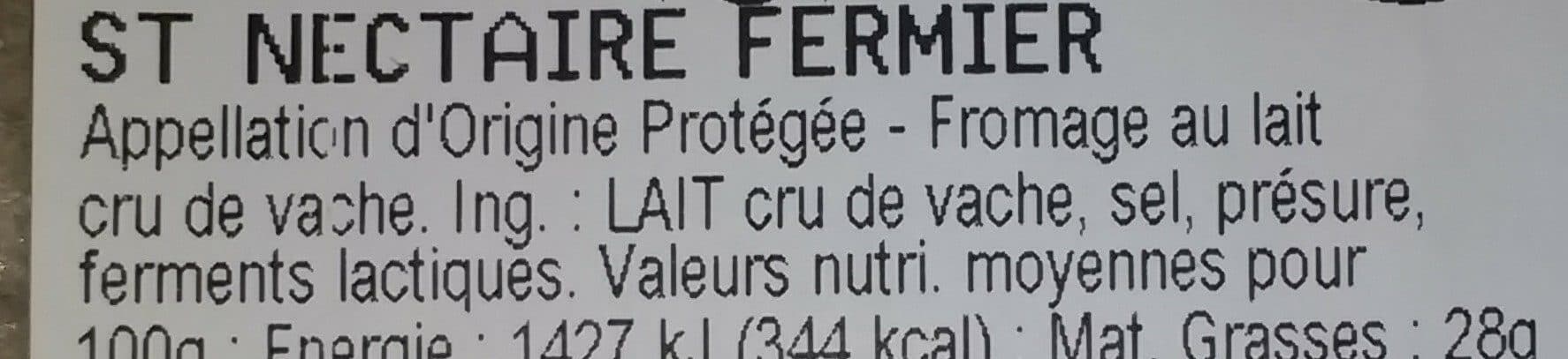 CARREFOUR MARKET Saint Nectaire fermier - AOP - Fromage au lait cru de vache packshot