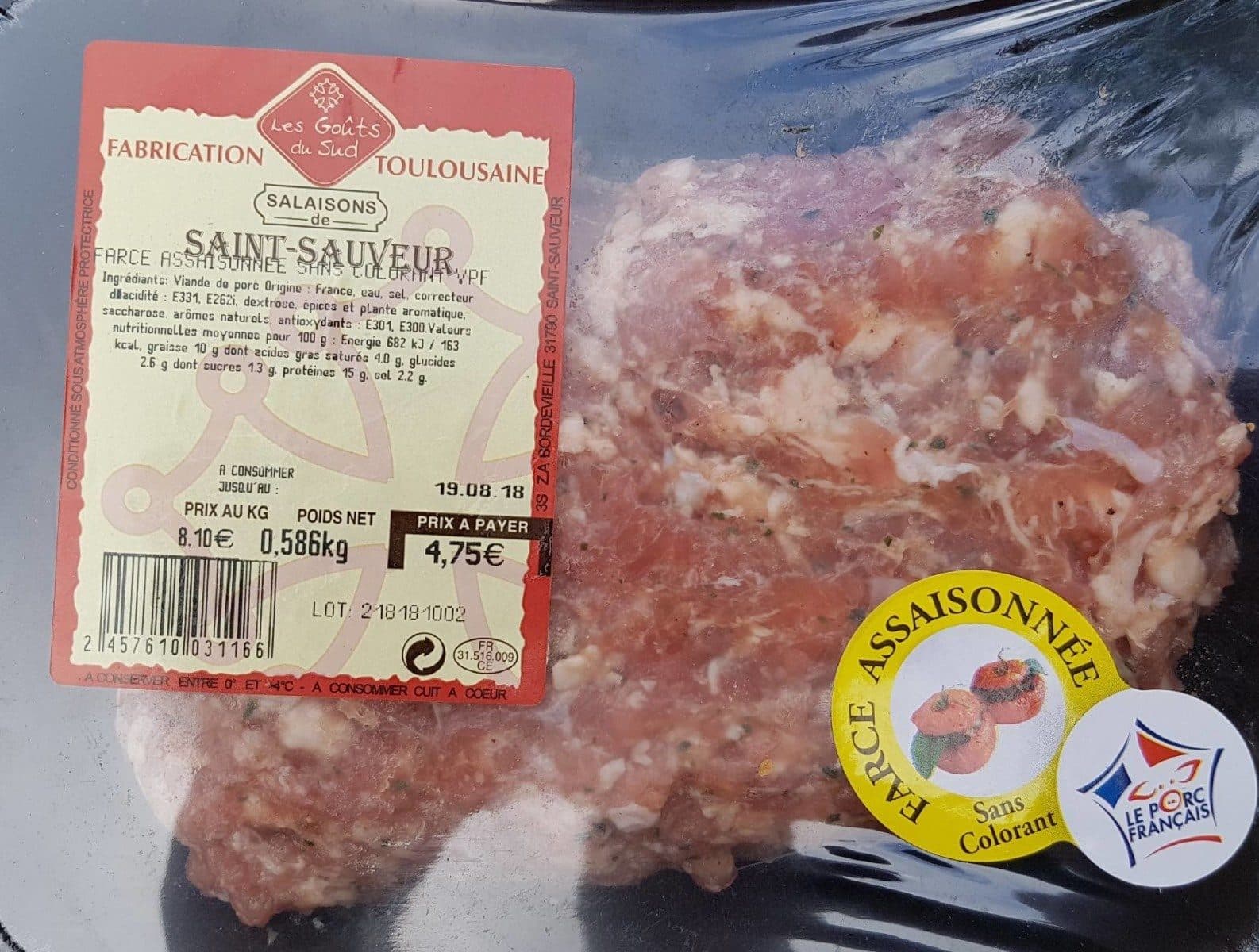 Open Food Facts Farce assaisonnée packshot