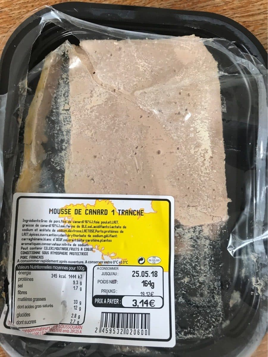 Open Food Facts Mousse de canard packshot