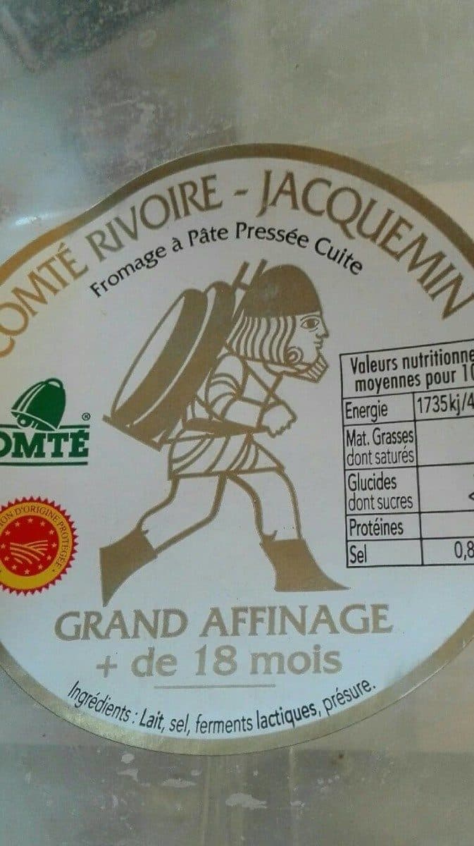 Open Food Facts Comté packshot
