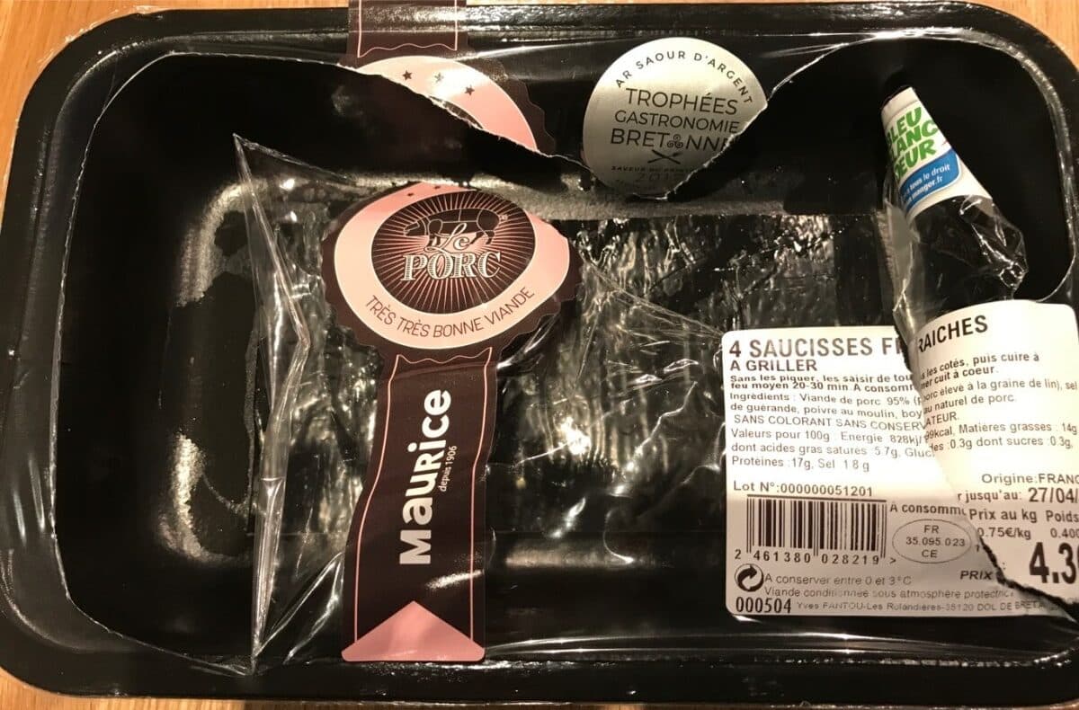 Open Food Facts 4 Saucisses fraiches packshot