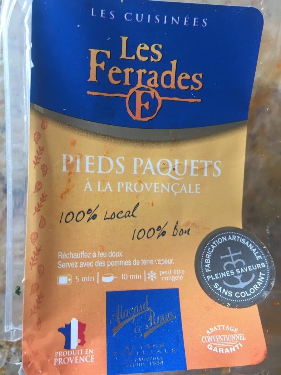 Open Food Facts Pieds paquets packshot