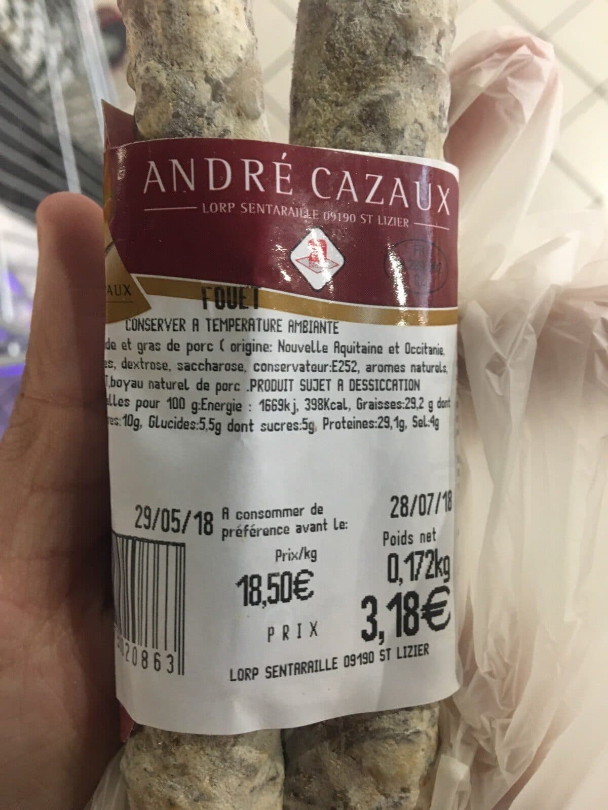 Open Food Facts Saucisse packshot