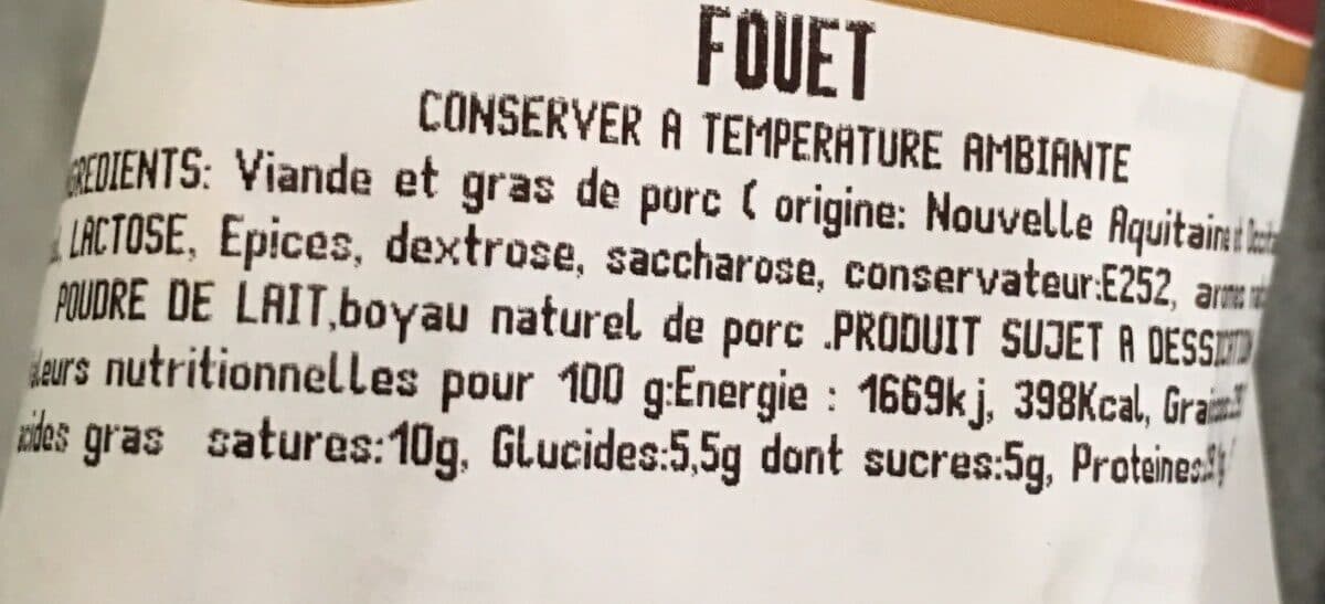 Open Food Facts Fouet packshot