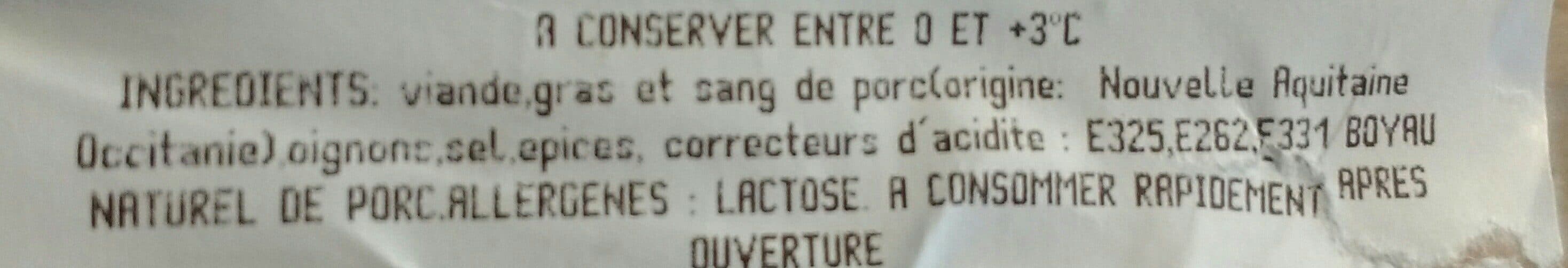 Open Food Facts Boudin à l'oignon packshot