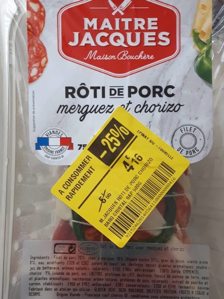 Maître Jacques Rôti de porc packshot