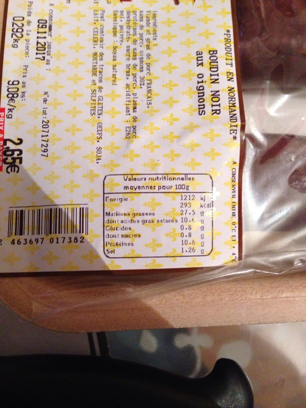 Comte De Bellou Boudin noir aux oignons packshot