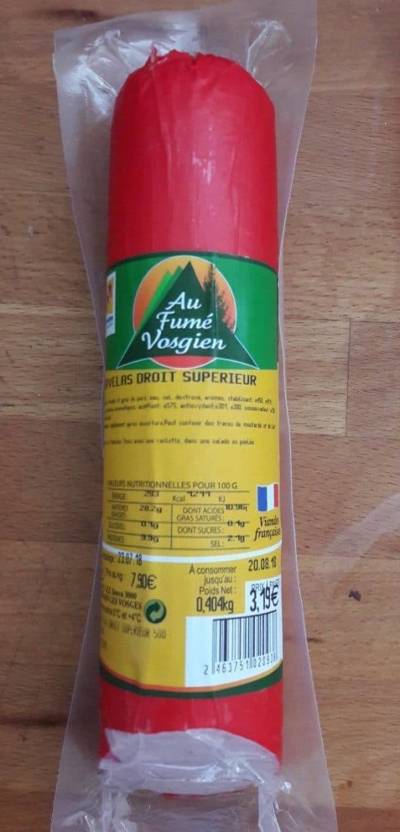 Open Food Facts Cervelas droit supérieur packshot