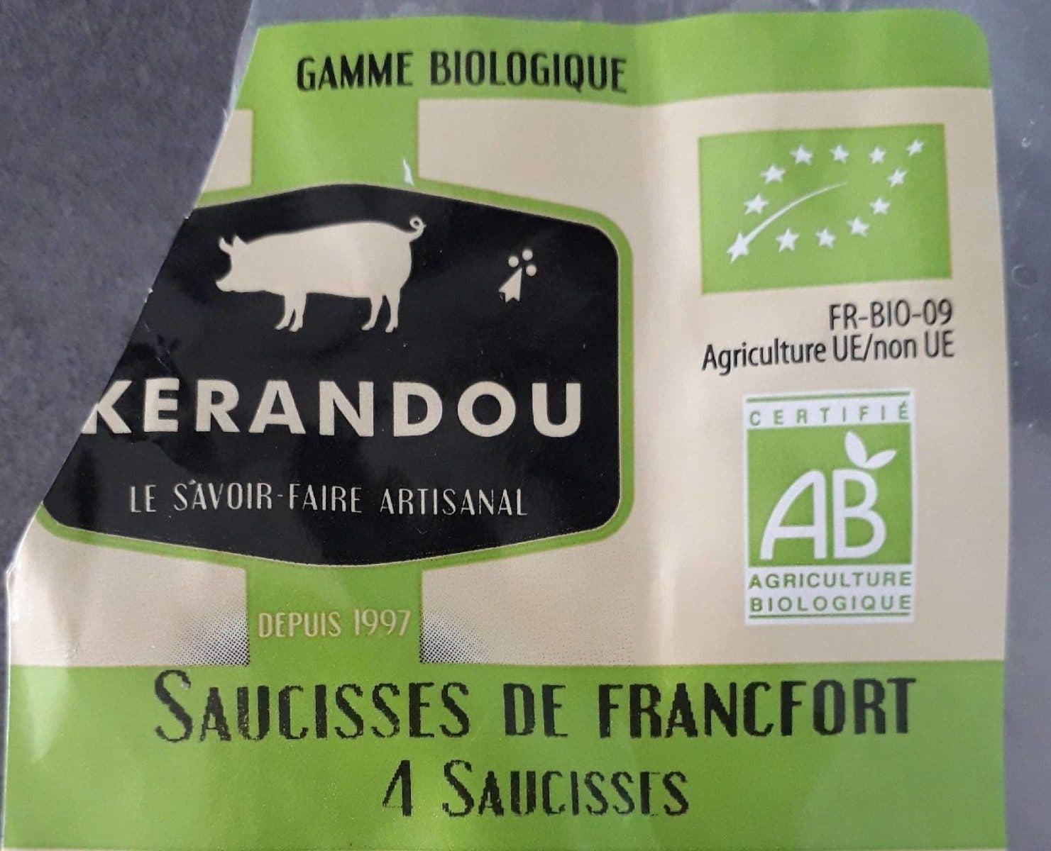 Open Food Facts Saucisses de Francfort packshot