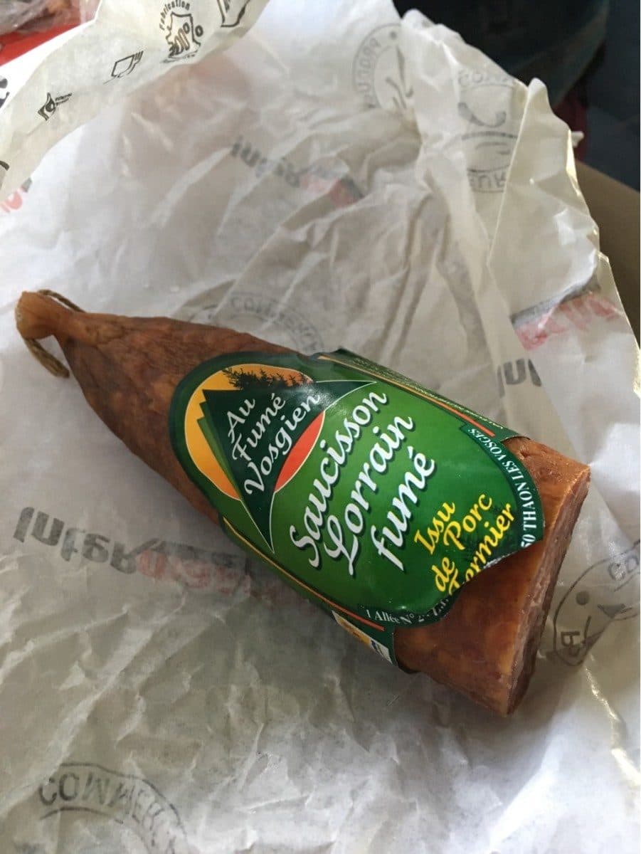 Open Food Facts Saucisson lorrain fumé packshot