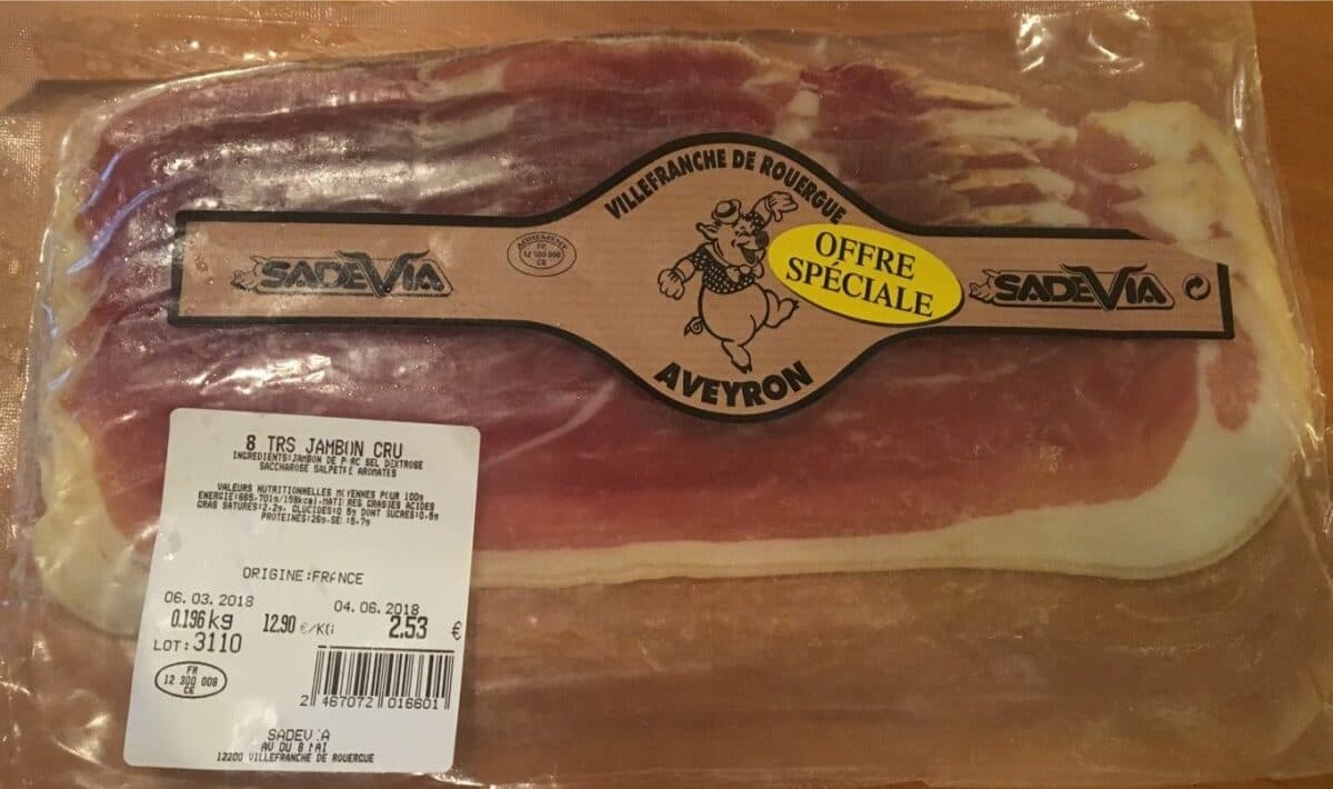 Open Food Facts Jambon Cru packshot