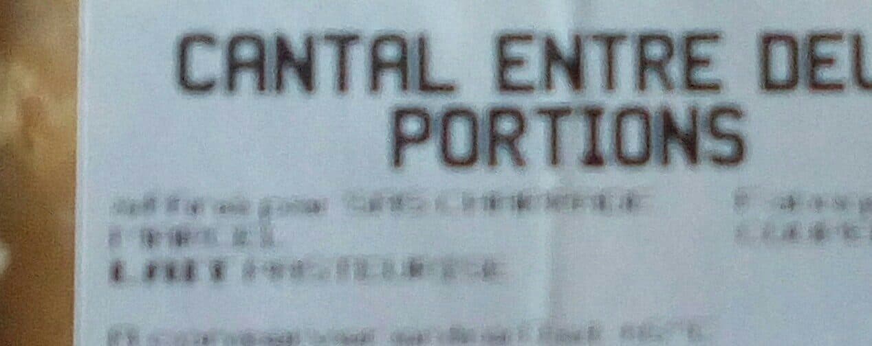 Open Food Facts Cantal Entre deux portions packshot