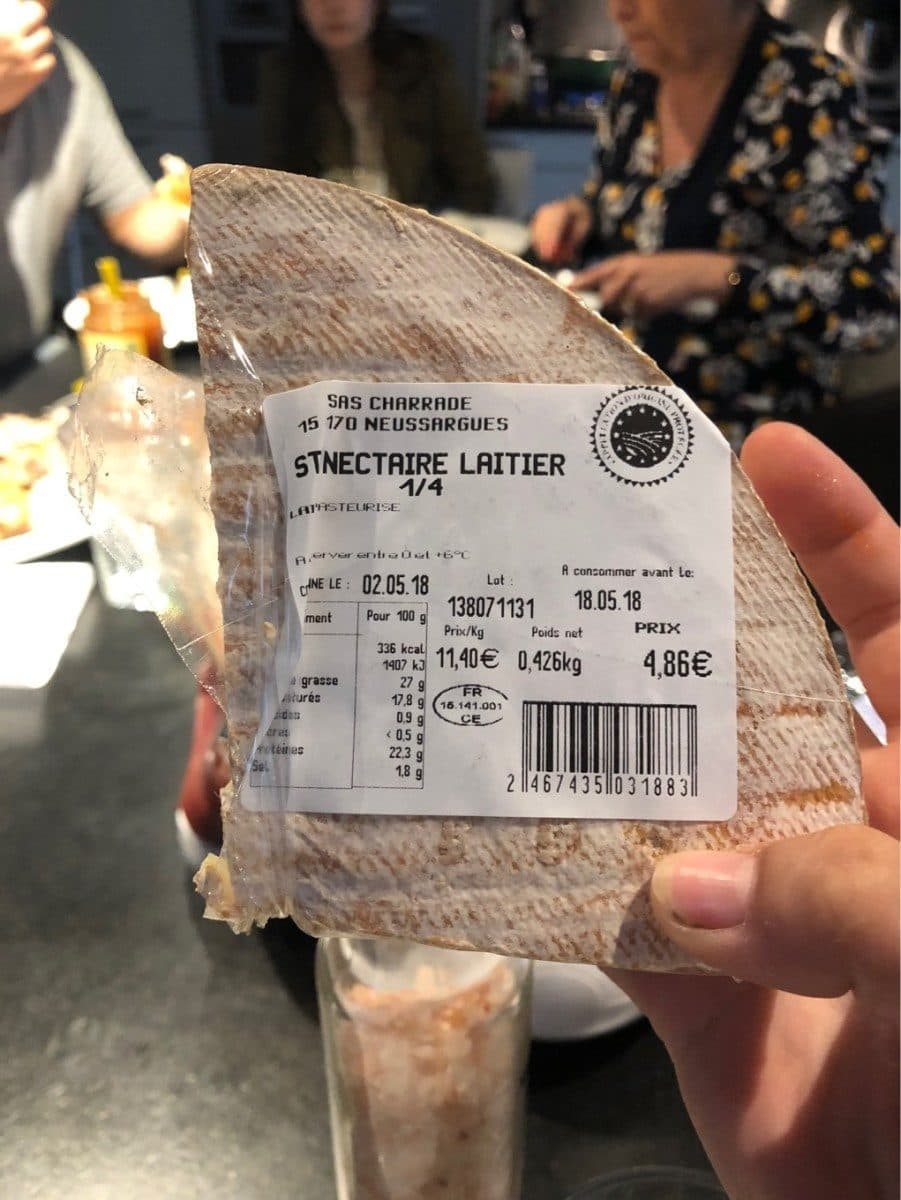 Open Food Facts Saint nectaire laitier packshot
