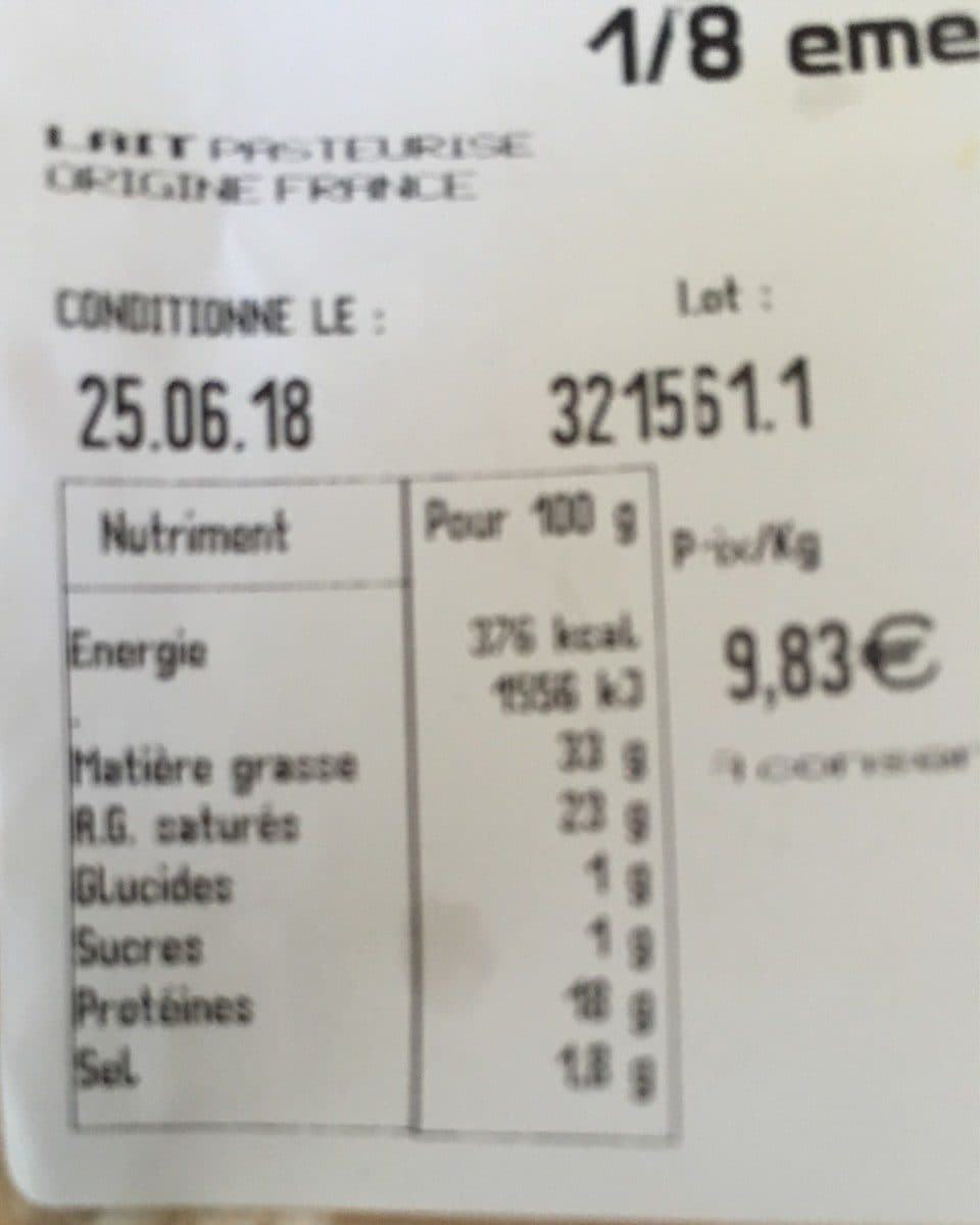 Open Food Facts Brie packshot