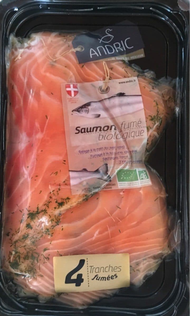 Open Food Facts Saumon fume biologique packshot