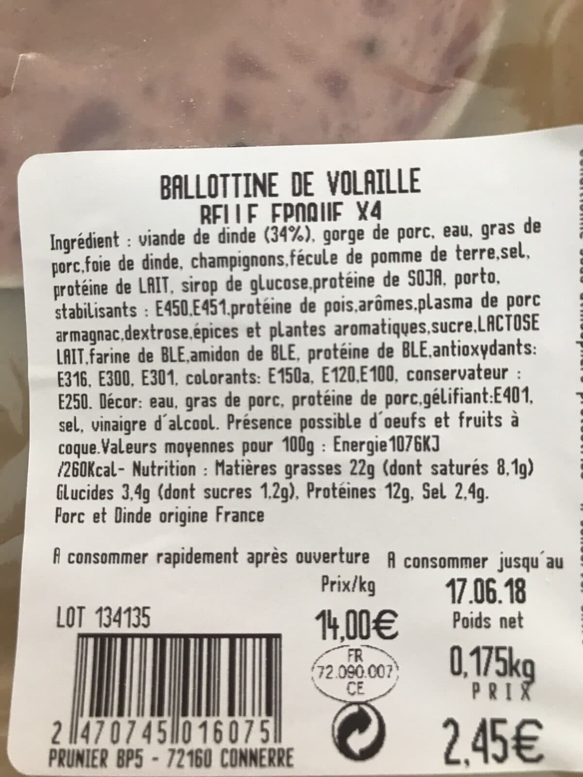 Belle Epoque Ballotine de volaille packshot