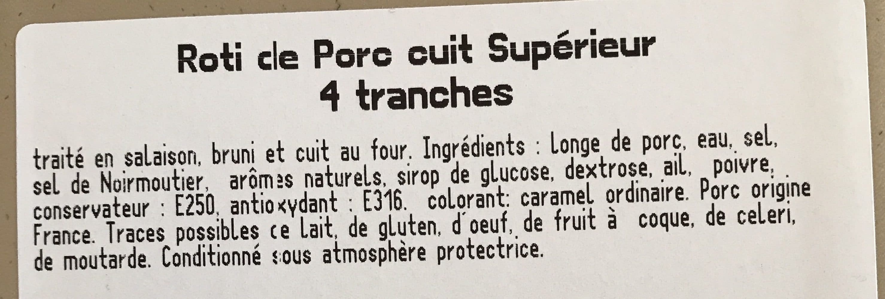 Le Porc Français Roti de Porc cuit superieur packshot