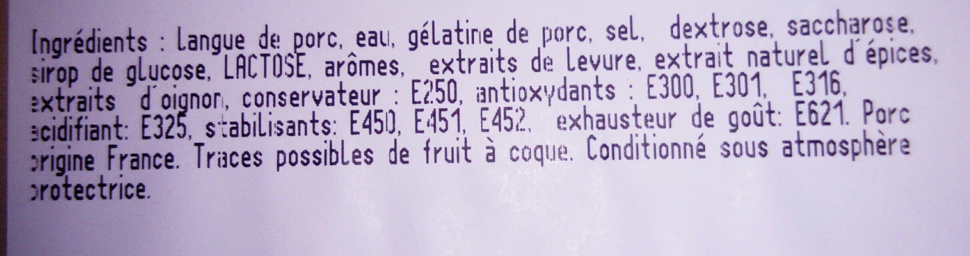 Brient SAS Langue de porc - 3 tranches packshot